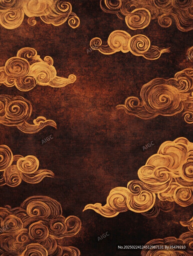 金色云纹背景
