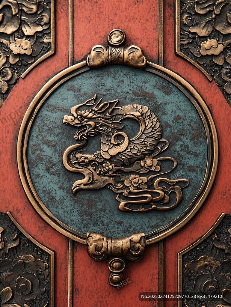 铜门龙纹
