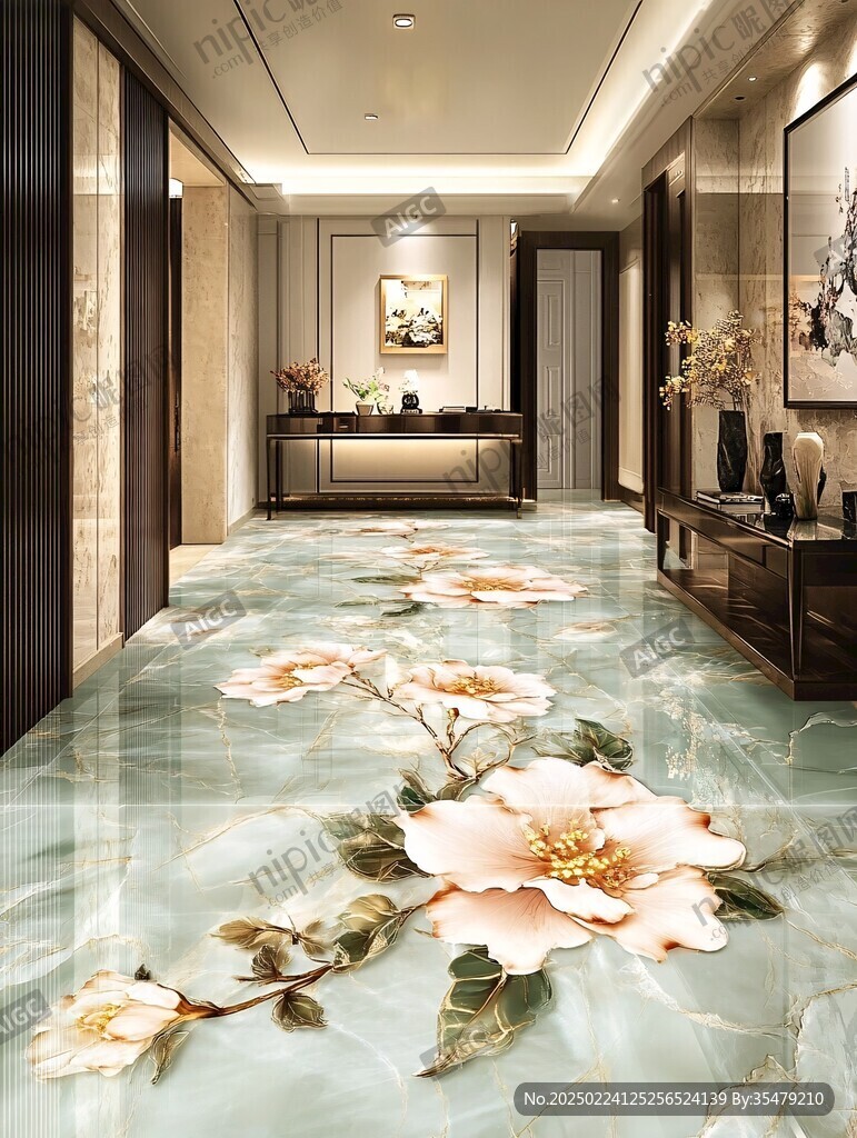 酒店地板画