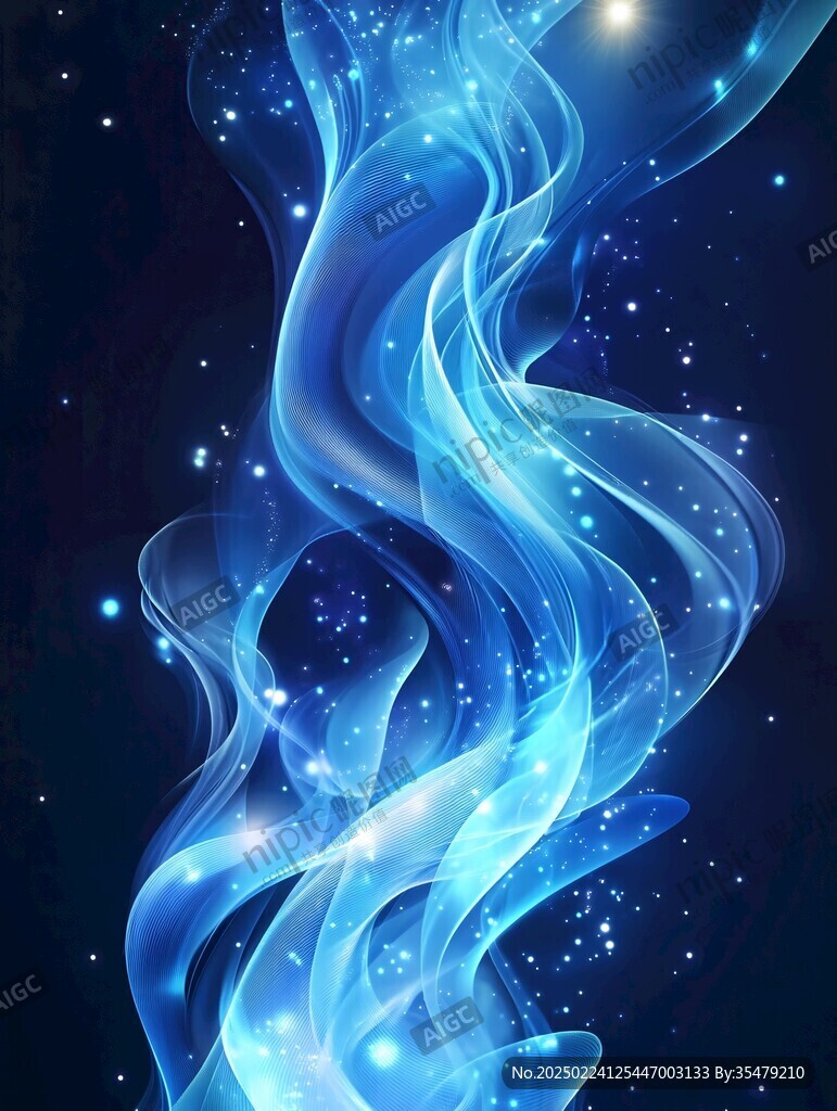 蓝色梦幻图案