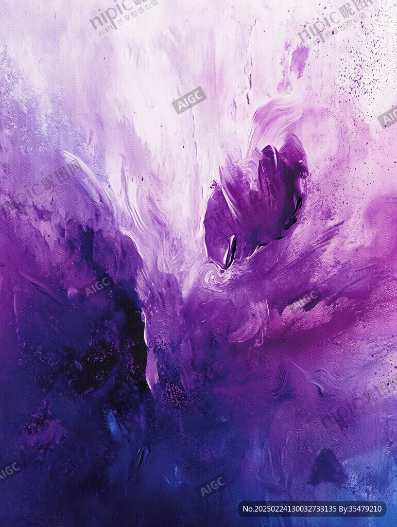 炫彩背景紫色水墨