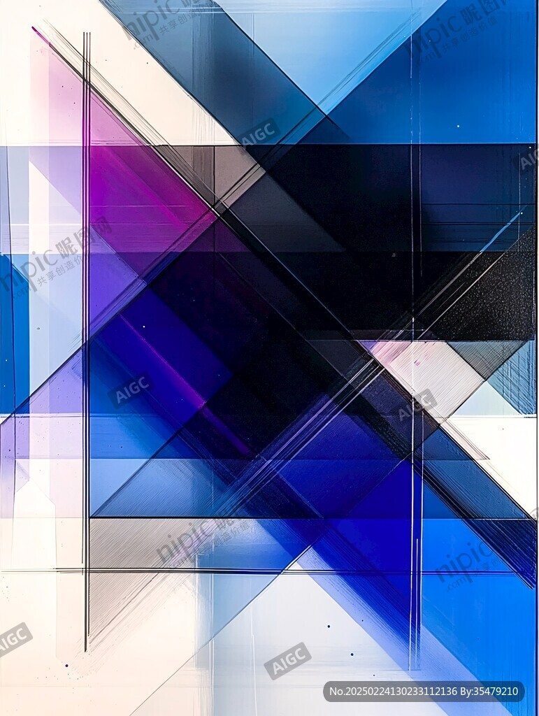 立体几何光影装饰画