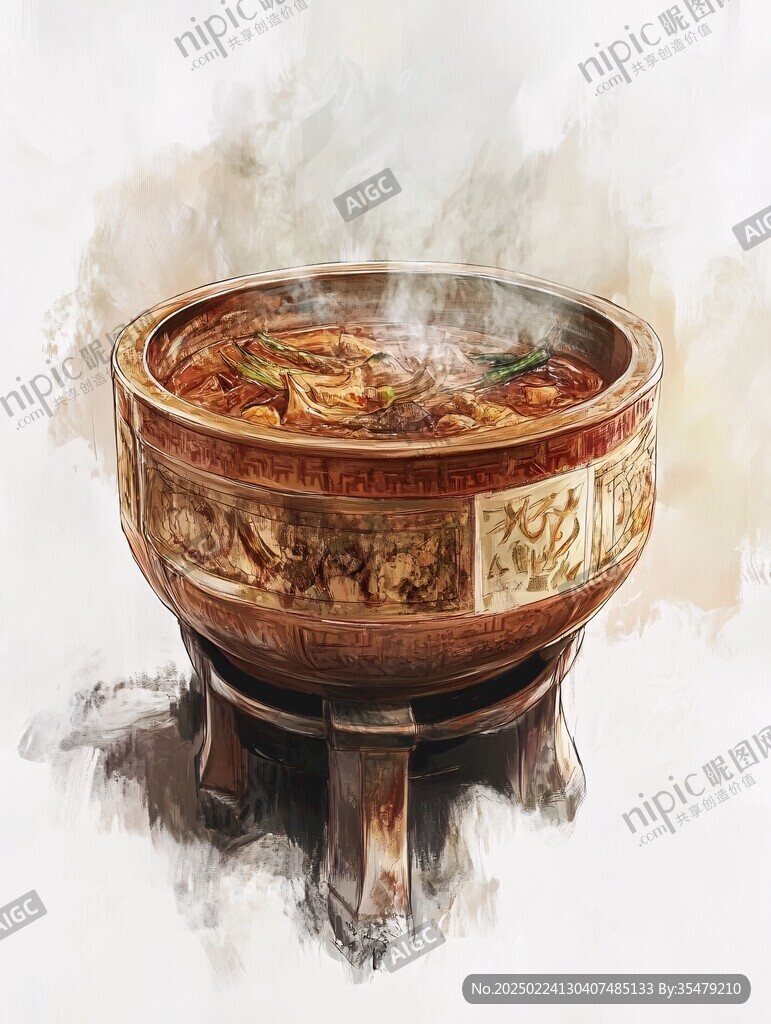 火锅绘画