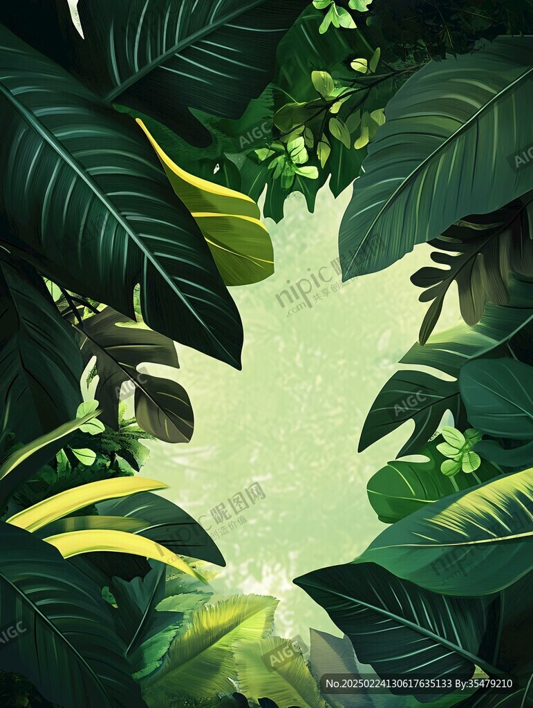 热带雨林插画