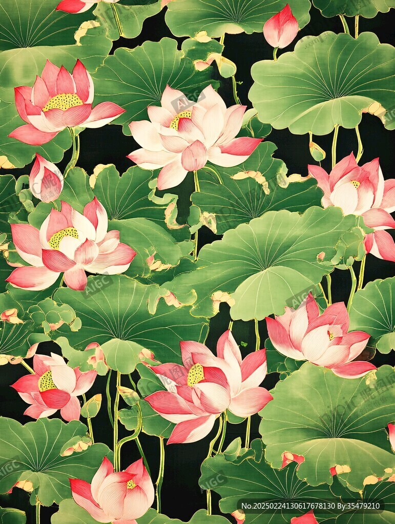 工装荷花壁纸