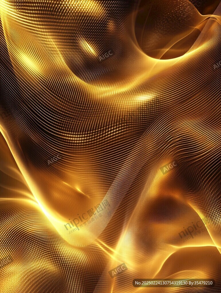 4d金色线条艺术