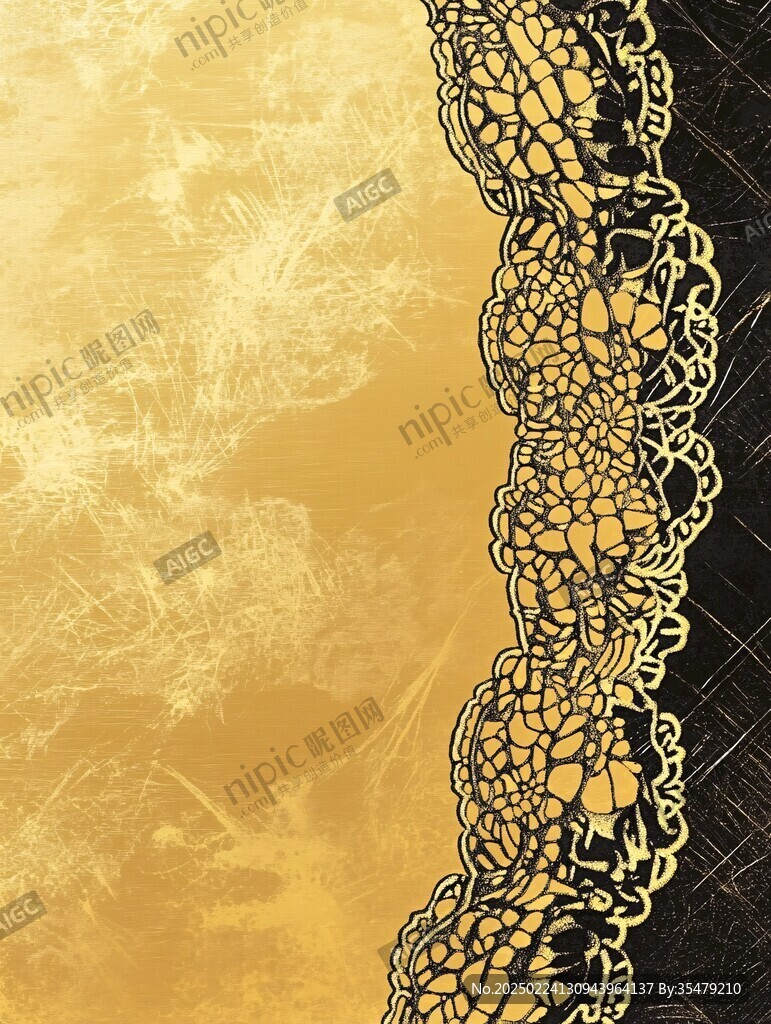 金箔线条装饰画