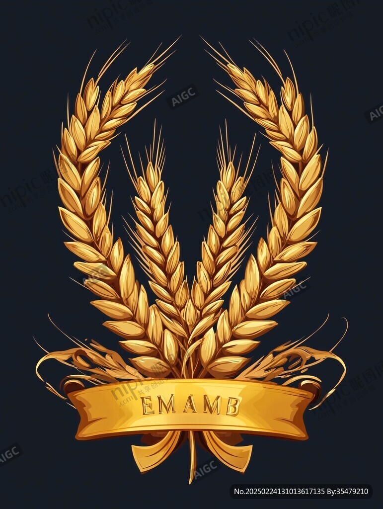 金色麦logo穗