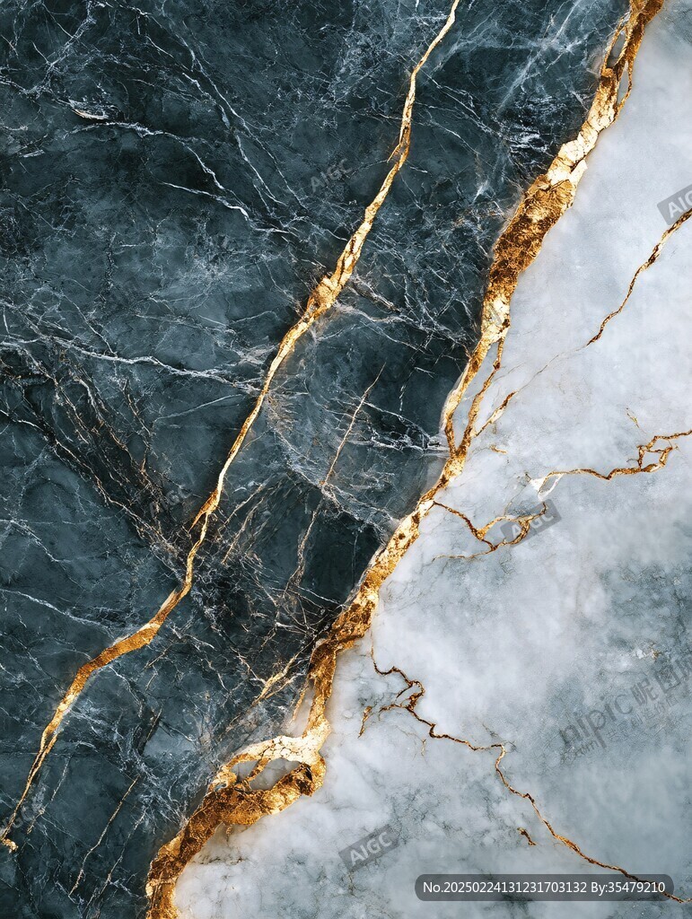 高清蓝色大理石纹理