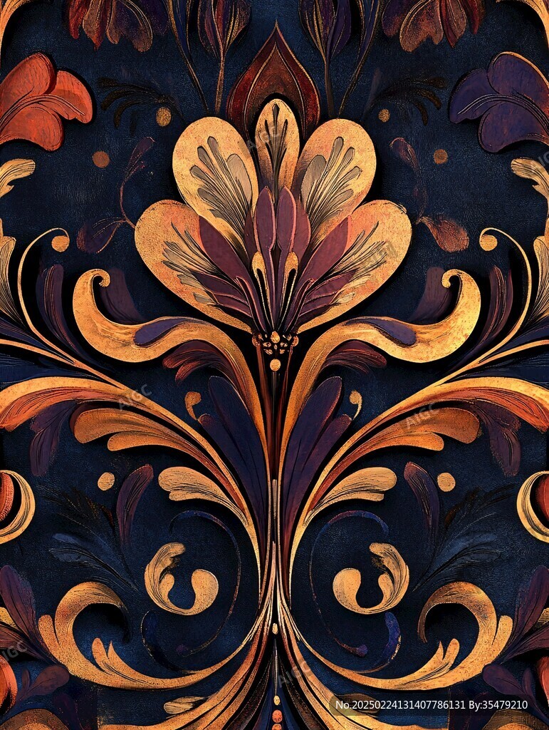 3d欧式花纹底纹