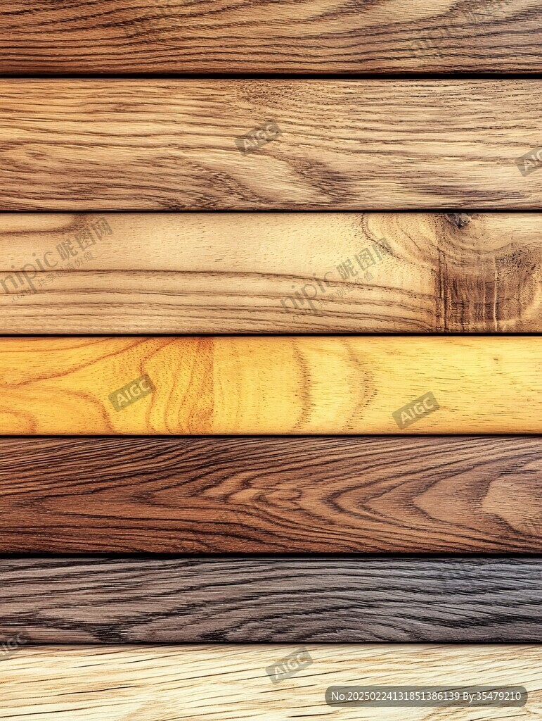 多种颜色木板木材