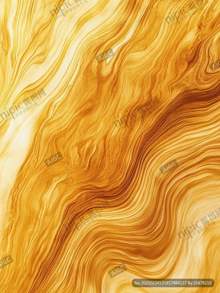 金色抽象流体纹理背景