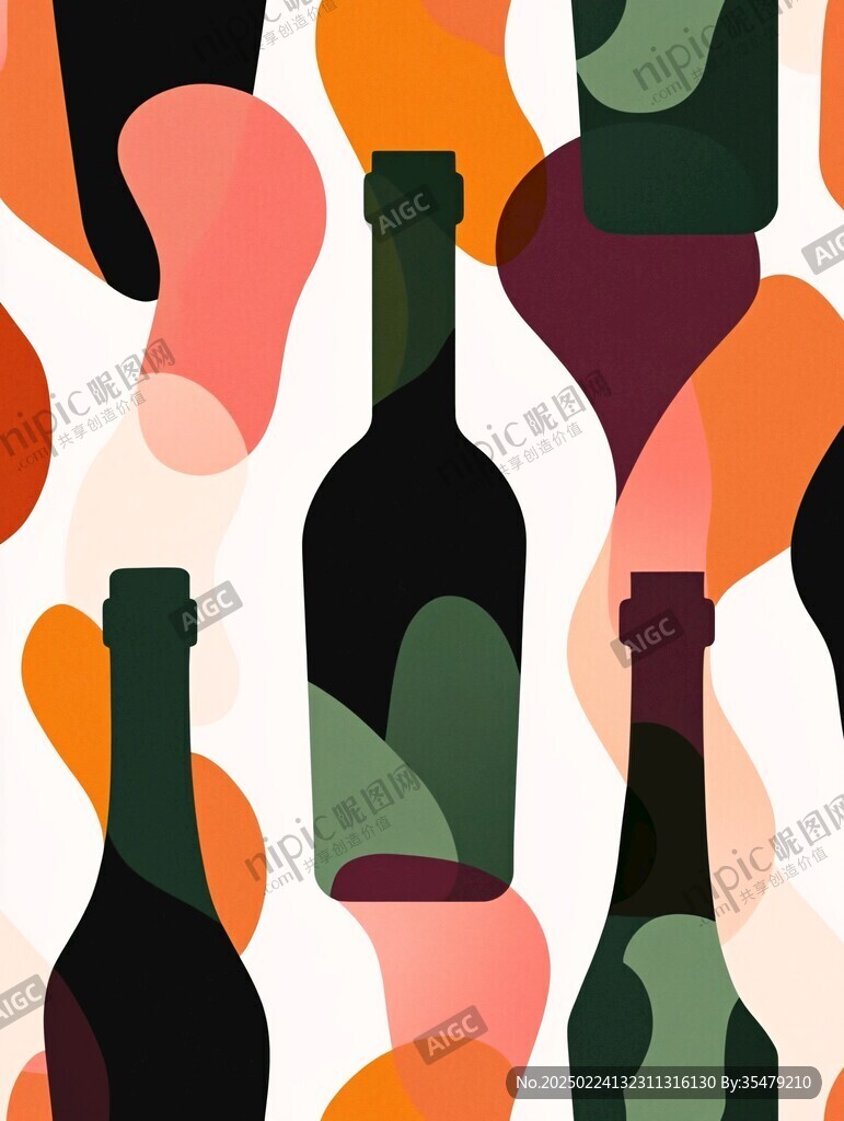 酒瓶图案