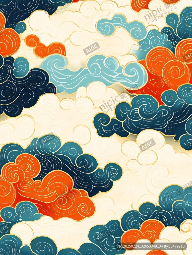 宋代云图高端云纹装饰