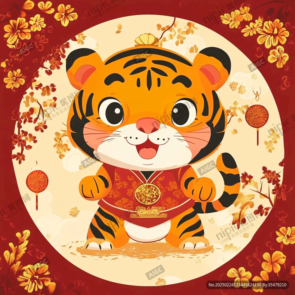 春节卡通虎