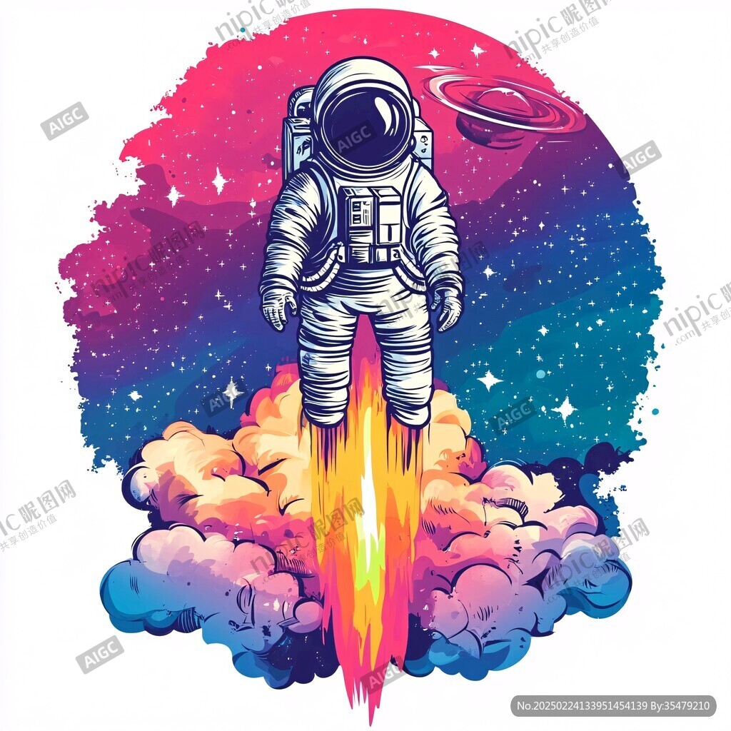 宇航员插画
