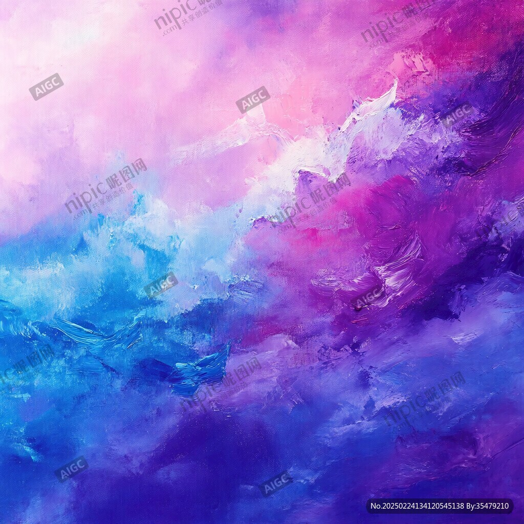 炫丽云彩油画