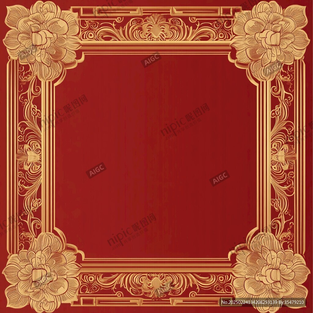 红金色欧式背景