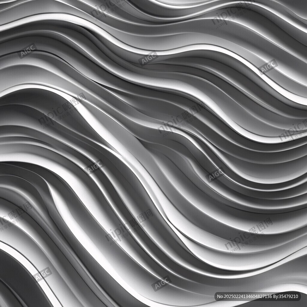 高级灰线条波浪纹理