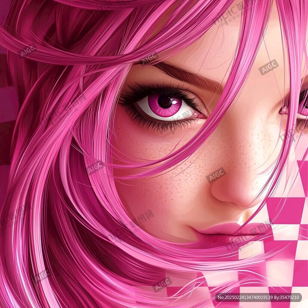 3d效果女孩