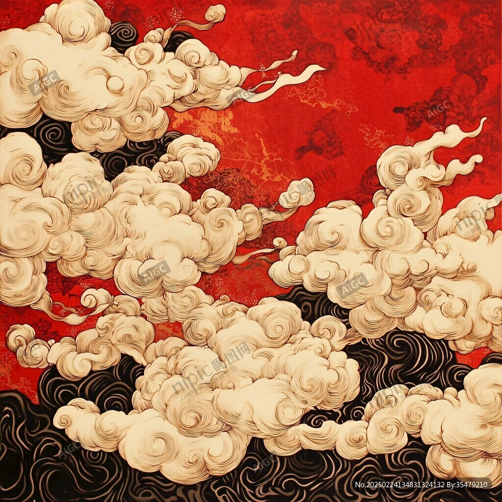 宋代云图高端云纹装饰