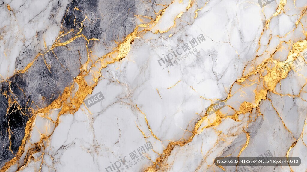 黄蓝相间大理石纹理