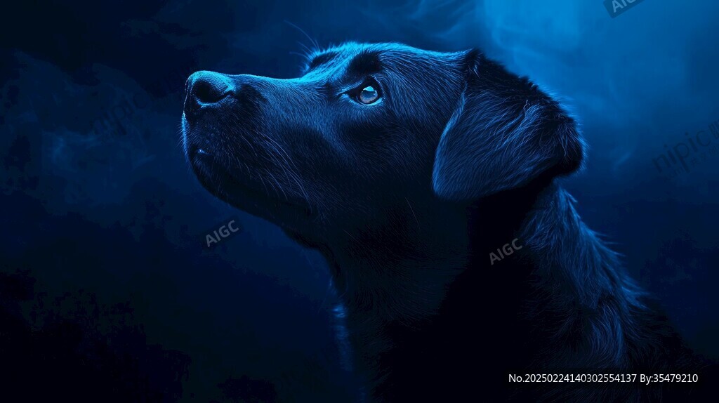 狗狗写实插画