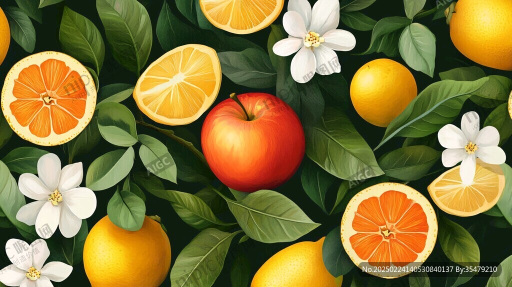 砂糖橘插画设计
