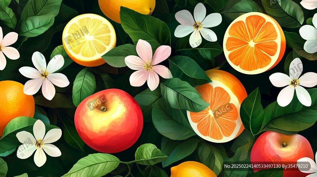 砂糖橘插画设计