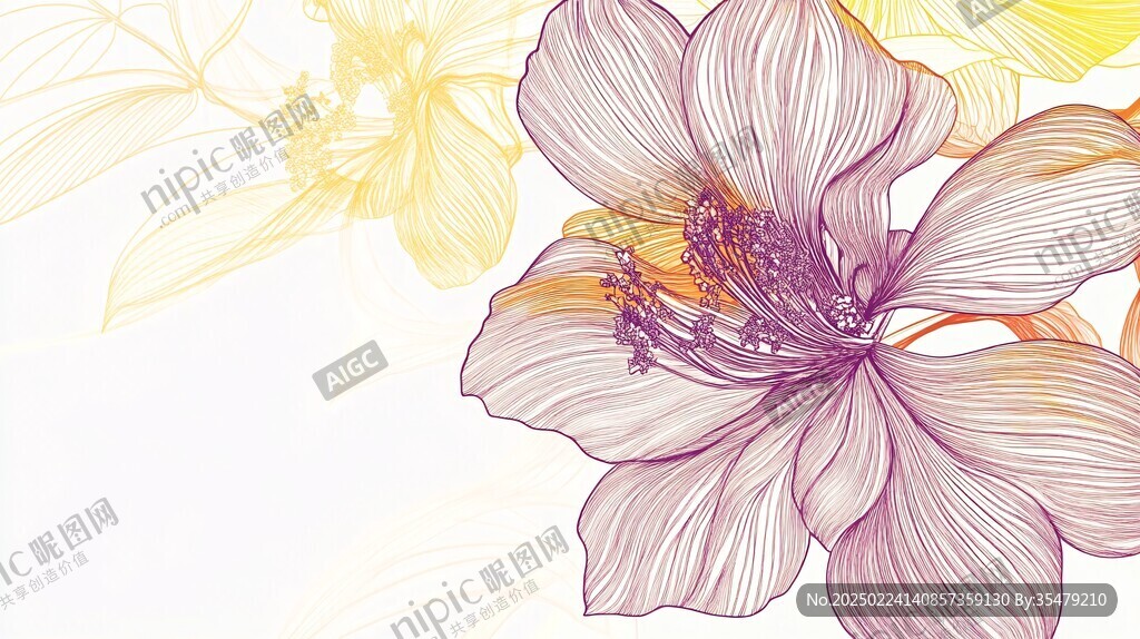 手绘创意百花壁纸