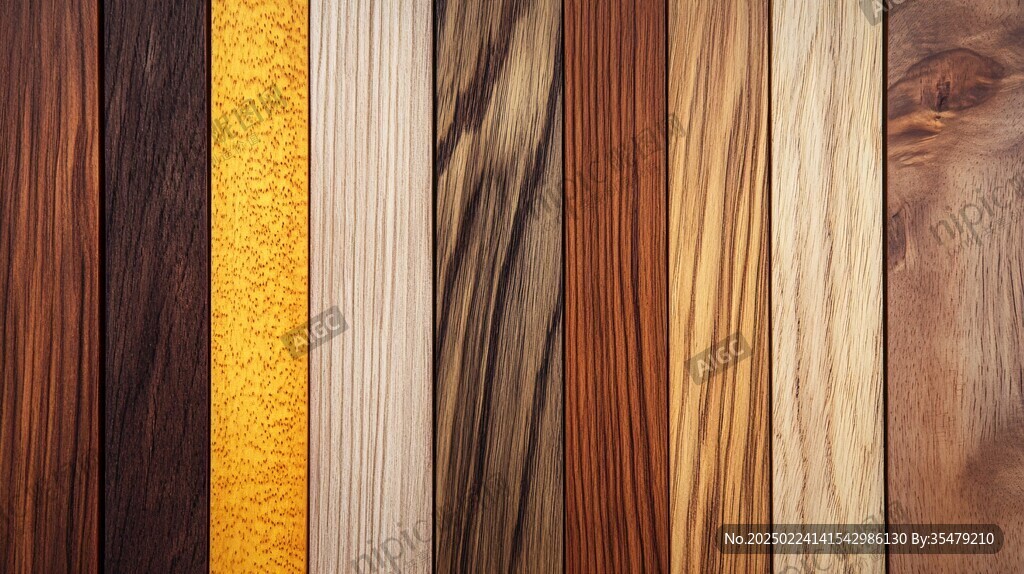 多种颜色木板木材