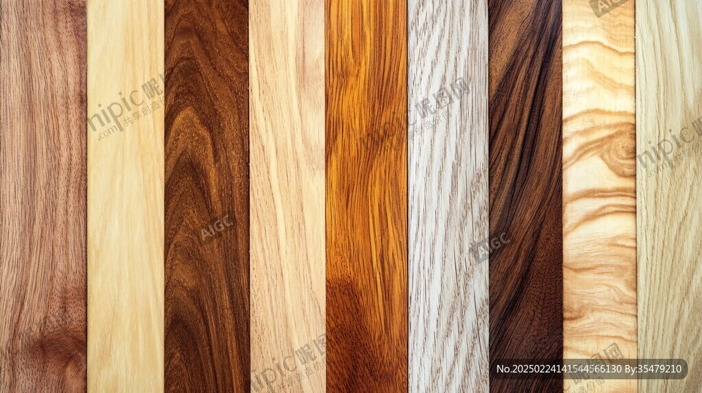 多种颜色木板木材