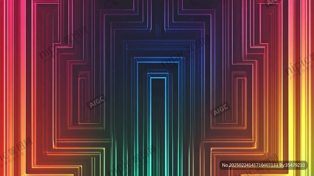 多彩竖线条渐变背景