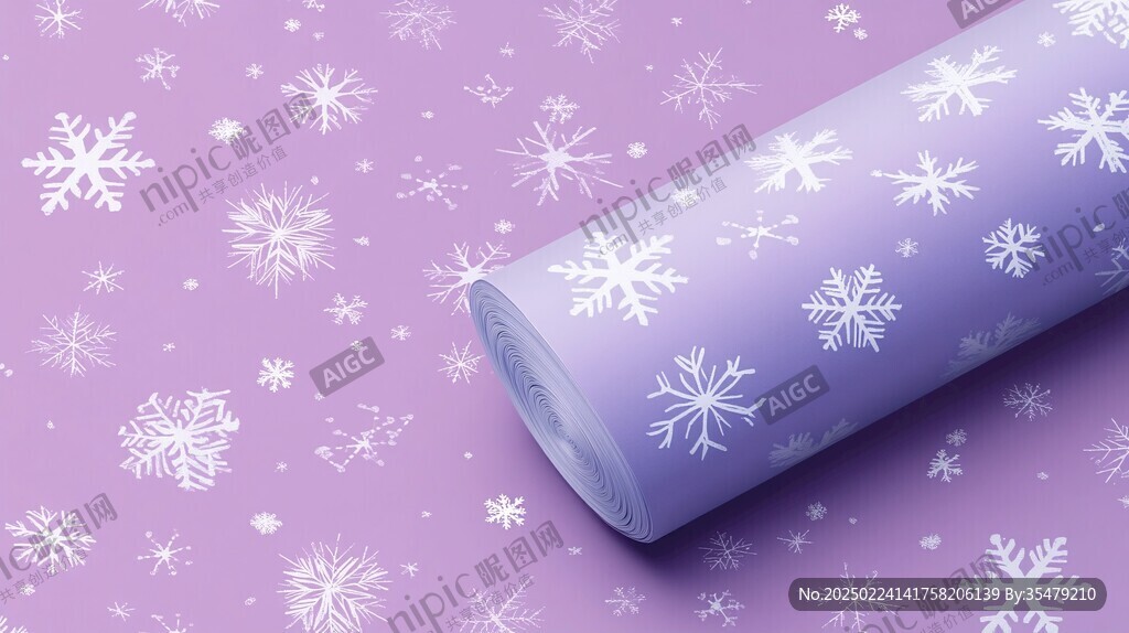 雪花包装纸