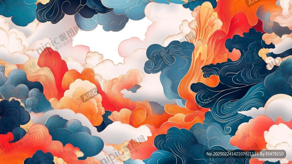 云纹插画