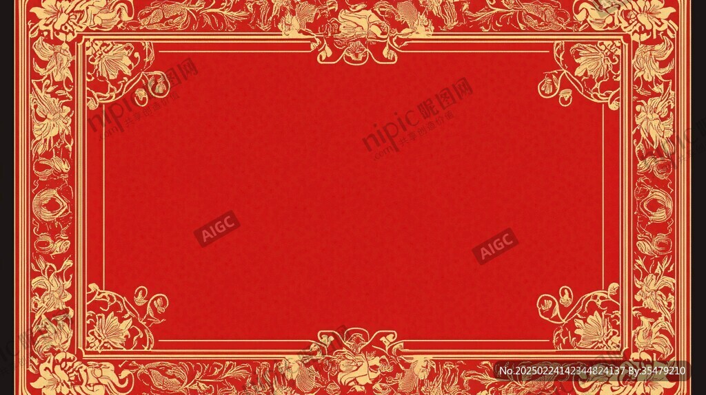红金色欧式背景