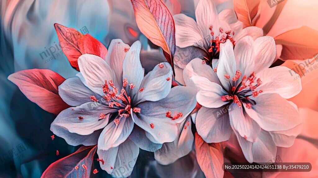 3d立体唯美花卉