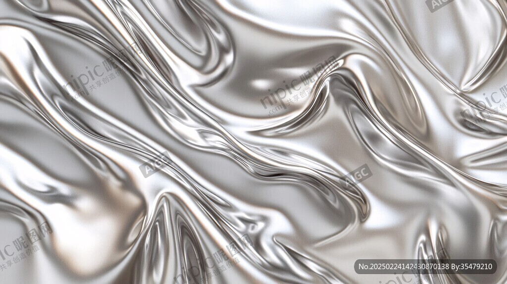 金色抽象流体纹理背景