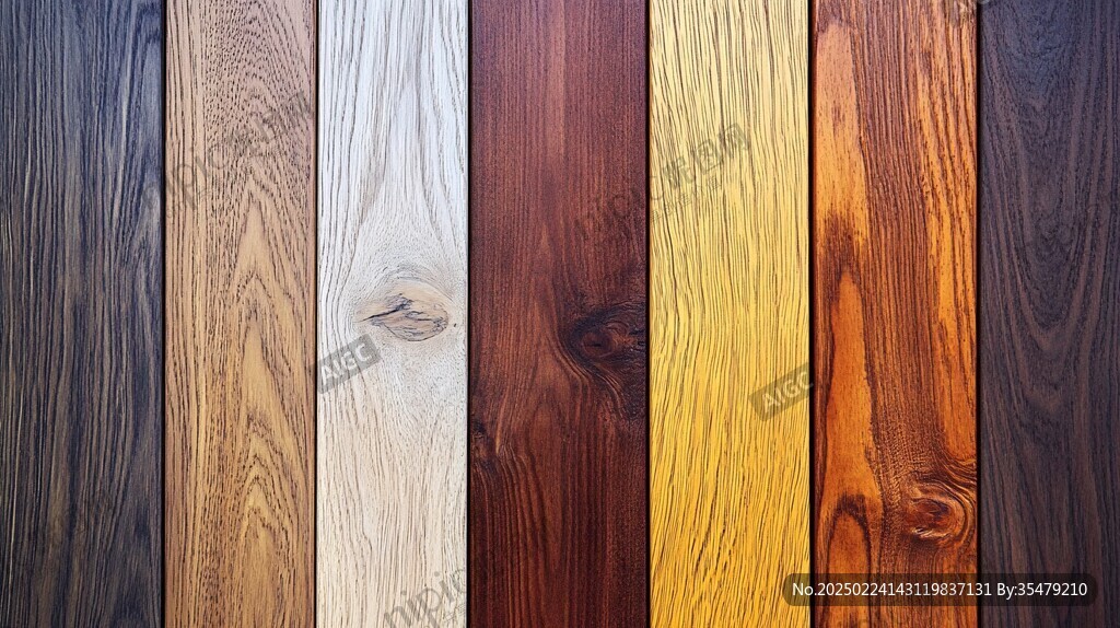 多种颜色木板木材