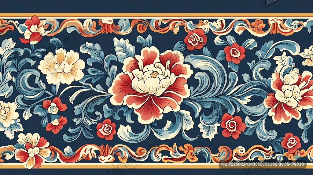 炕围图案