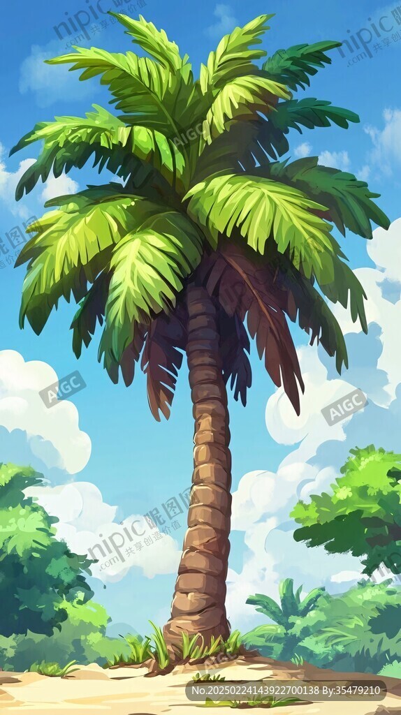 椰树插画