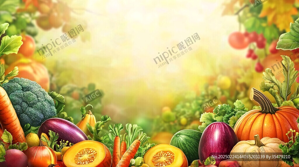 卡通蔬菜背景