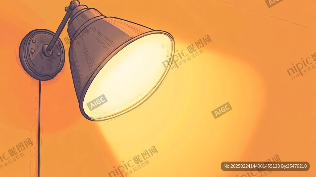暖色调背景灯