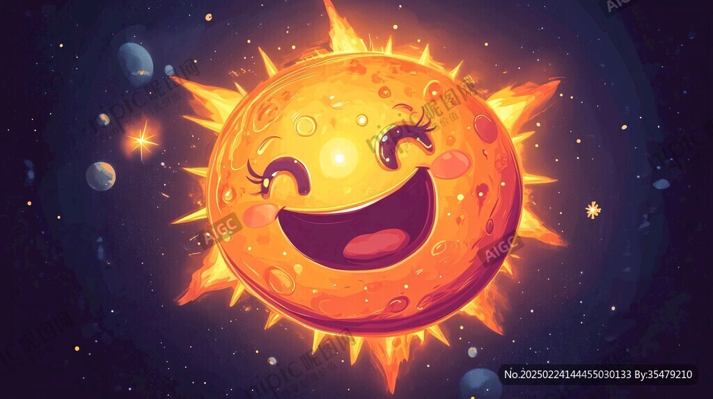 原创卡通太阳形象