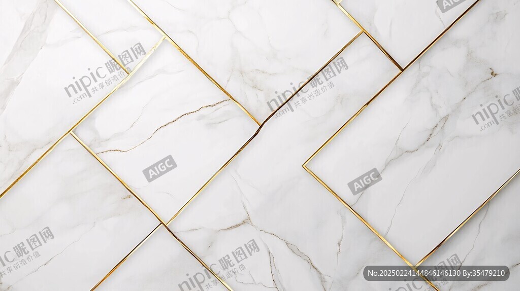 金色网格线条大理石纹