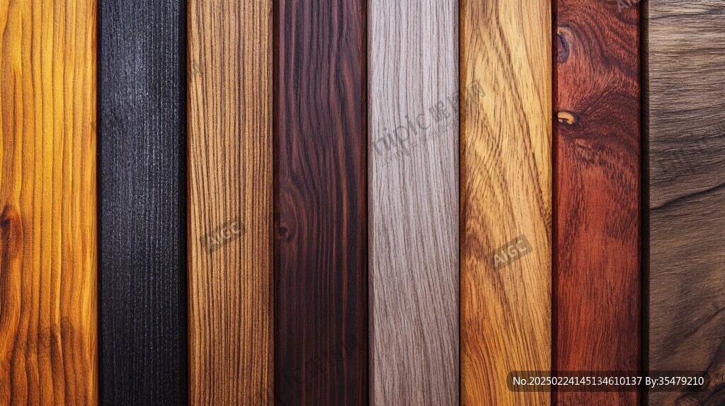 多种颜色木板木材