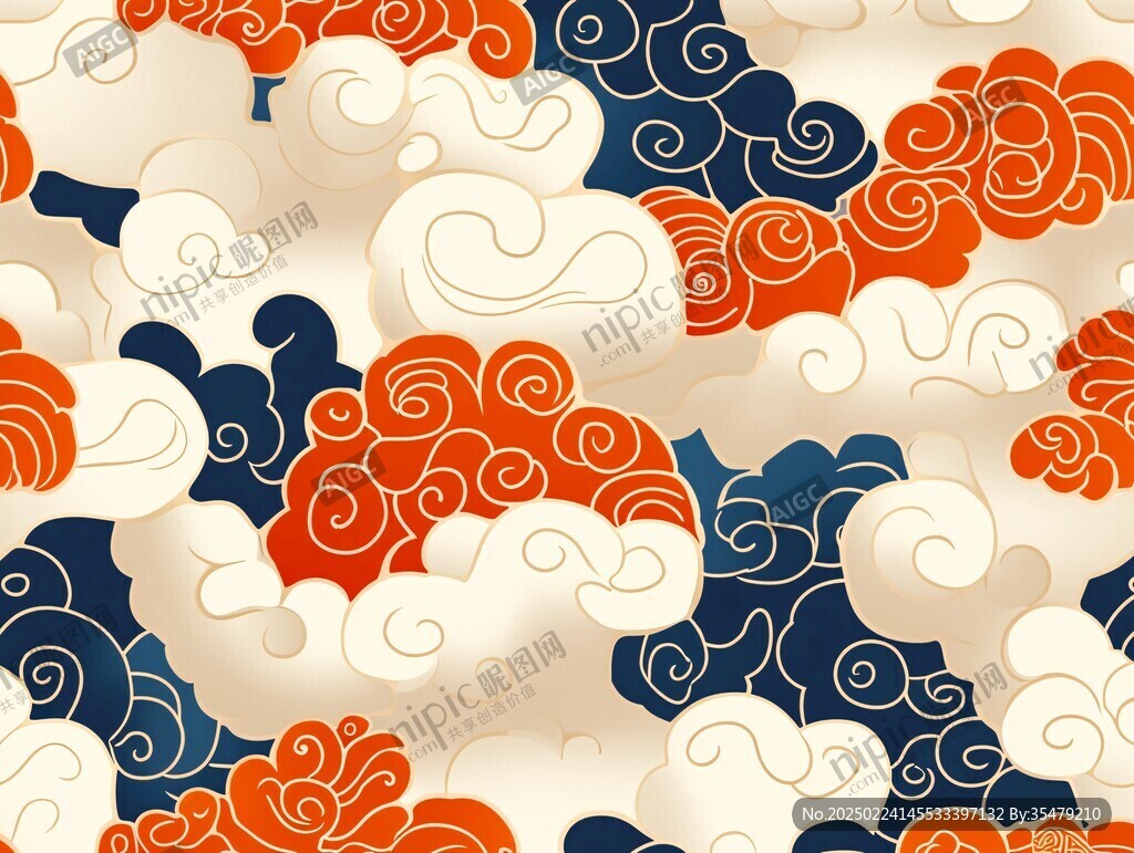 宋代云图高端云纹装饰
