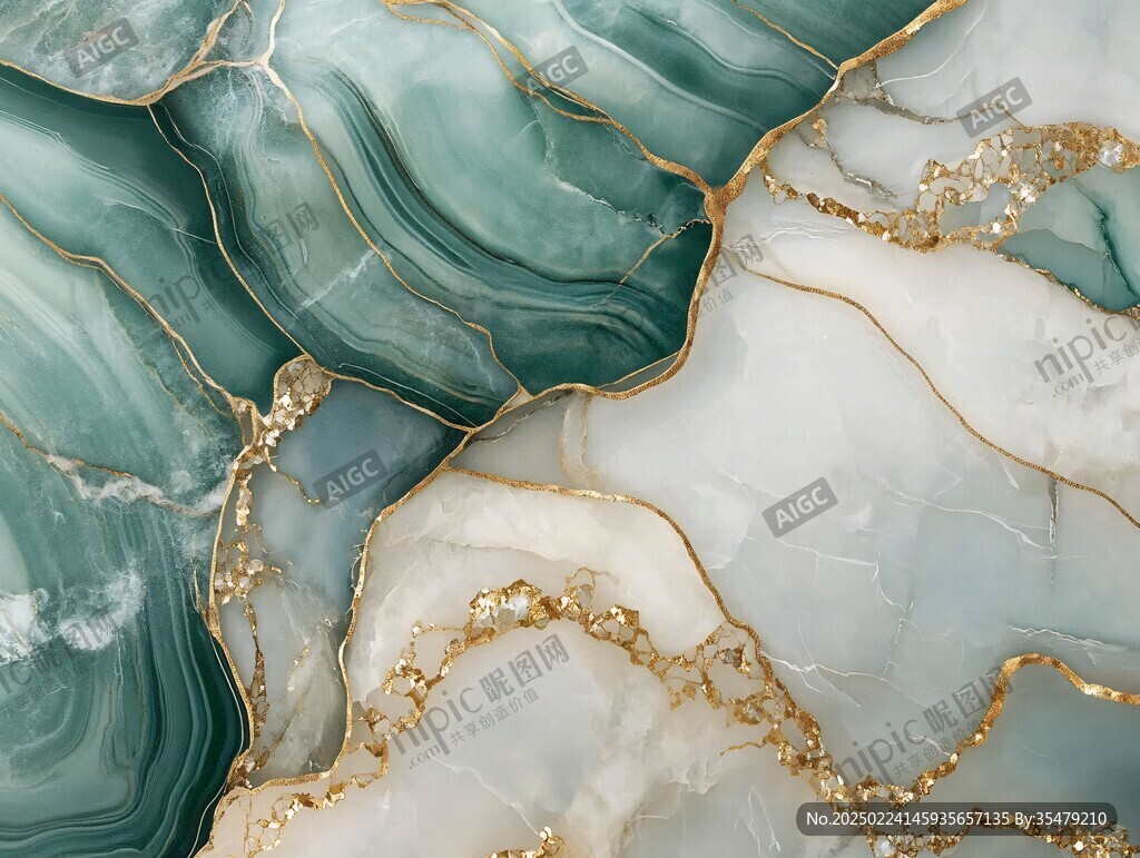 流体大理石金色素材