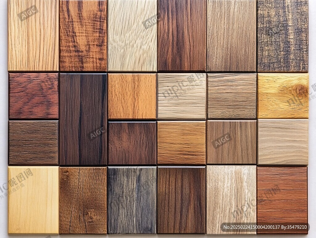 多种颜色木板木材