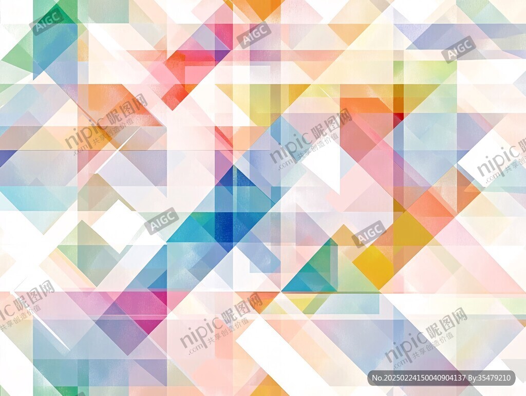 炫彩多边形底纹